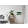 Palmblad - Tropisch - Natuur - Jungle textielposter latten blank klein -woonkamer