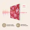 Patroon - Hartjes - Roze - Valentijn PET vilt klein -USP_NL