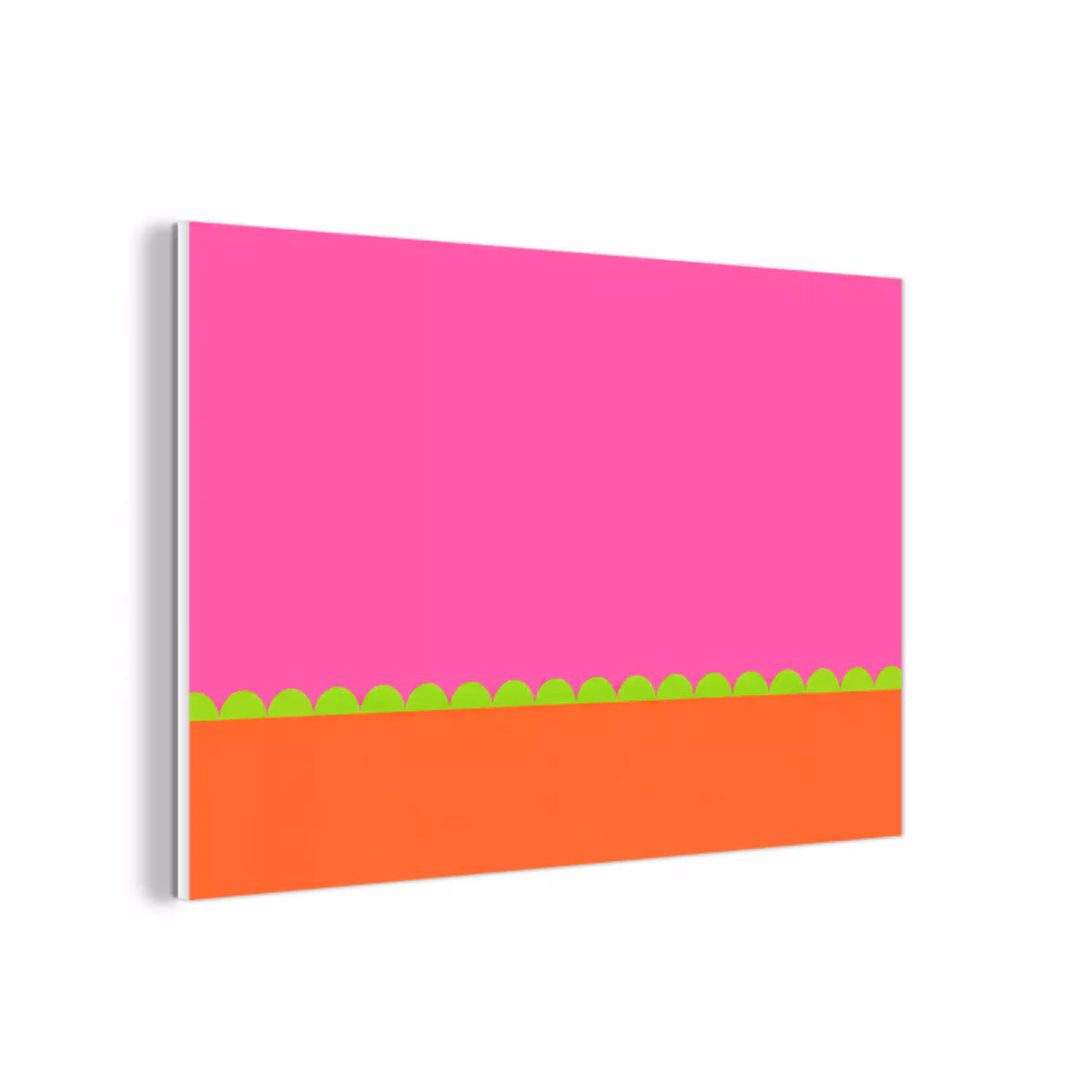 Abstract - Geometrisch - Kleurblokken - Roze - Oranje forex 5mm xxl -3d