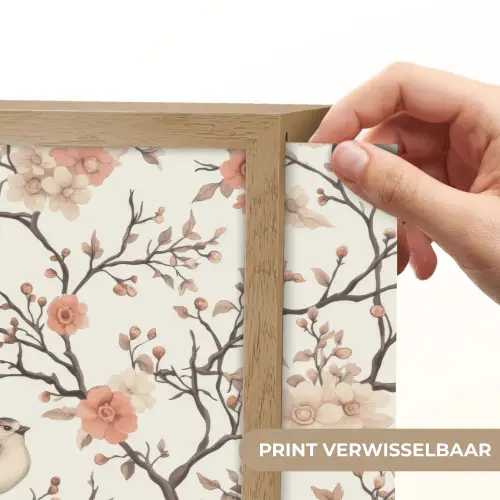 Kersenbloesem - Mus - Roze Light Box met batterij (Wandlamp) middel 907 -USP_websiteprintNL