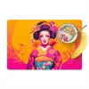 Bloemen - Vrouw - Kimono - Roze Placemat vinyl groot -zzzproduct_Kitchenyeah-website