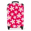 Madeliefjesmania hotpink Koffer - NBS - Handbagage middel -productfoto_recht