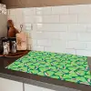 Peren - Groen - Roze Inductie beschermer vinyl 3mm klein 276 -sfeer3