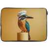 Ijsvogel - Pilaar - Koksmuts - Vogel laptophoes neopreen klein -zkaufland3dotto