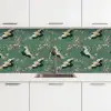 Kersenbloesem - Kraamvogels - Groen keuken achterwand 2 middel 871 -3d