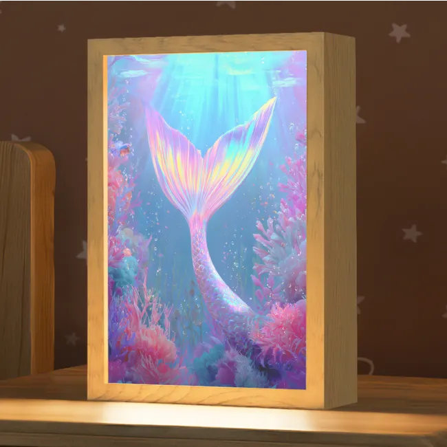 Kids’ Night Light - Mermaid tail - Coral - Water