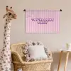 Paars - Strepen - You're doing great - Schaduw Wandkleed katoen klein -wsfeer5_kind