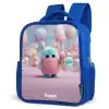 Zoet Monstersnoep Avontuur Kinderrugzak - Blauw middel -schuin