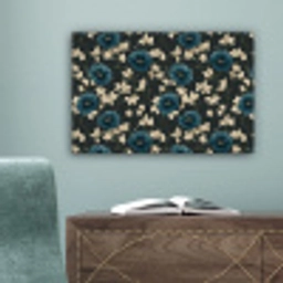 Botanisch - Bloemen - Blauw canvas 2cm klein 34 -sfeer4