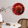Close up - Bloem - Quote - Rood Wandcirkel plexiglas klein -sfeer4