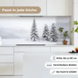 Fijnsparren - Sneeuw - Winter - Landschap - Stilte keuken achterwand 2 middel -sfeer4_DE