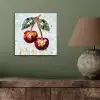 Kersen - Rood - Mozaïek - Blaadjes aluminium wit klein -sfeer2
