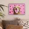 Hond - Kiss- Valentijn - Hartjes canvas 2cm klein -sfeer1