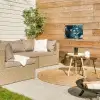 Kwallen - Zee - Wit - Golven tuinposter los doek klein -sfeer4