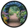 Doorkijk - Bloemen - Hortensia - Pad Fotolijst rond zonder passe partout klein -3d