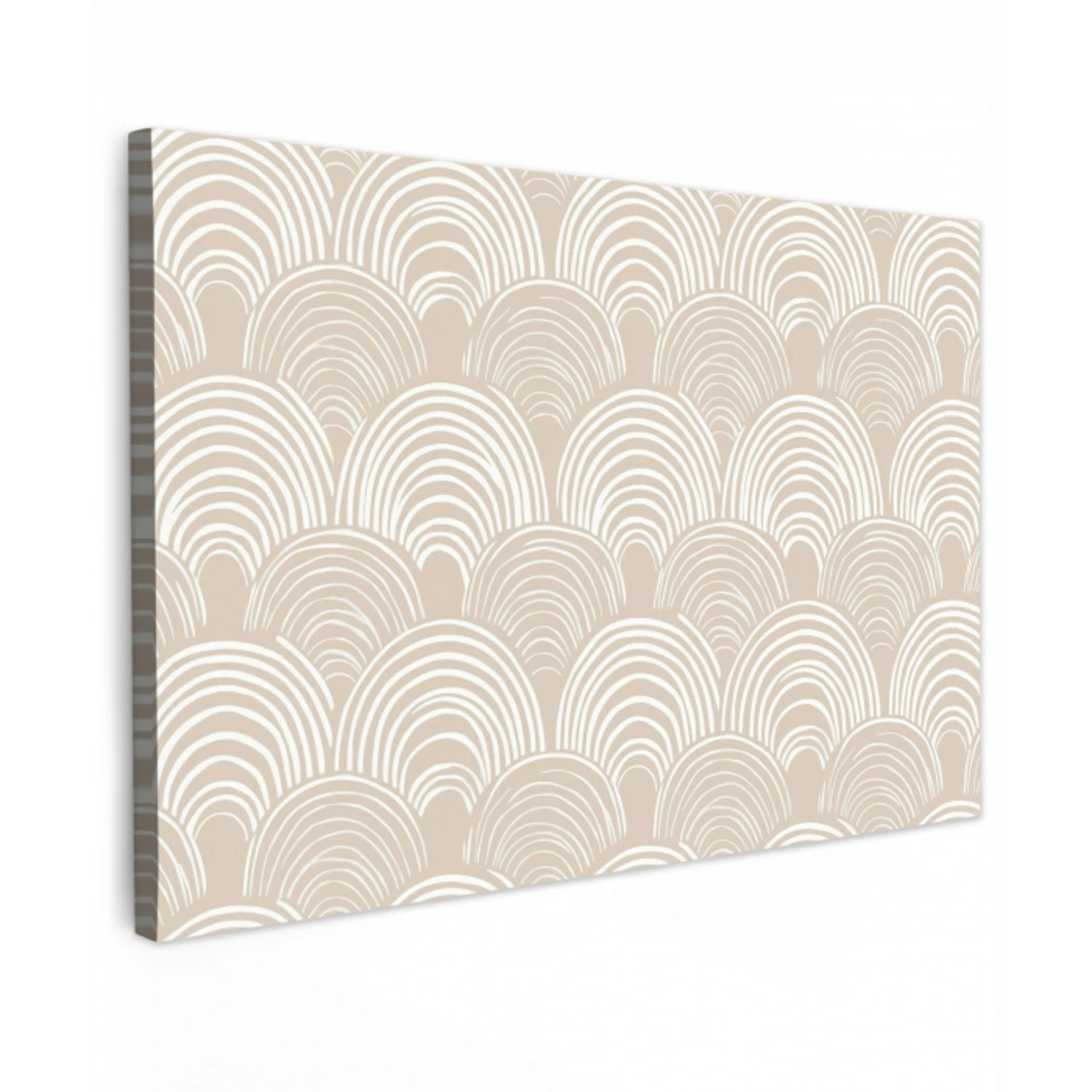 Golven - Structuur - Beige canvas 2cm klein 34 -z3d