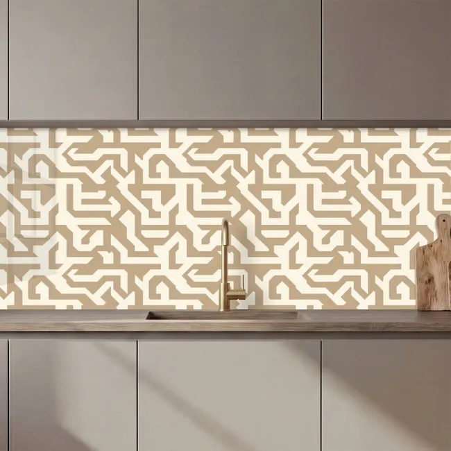 Küchenrückwand - Modern - Abstrakt - Beige