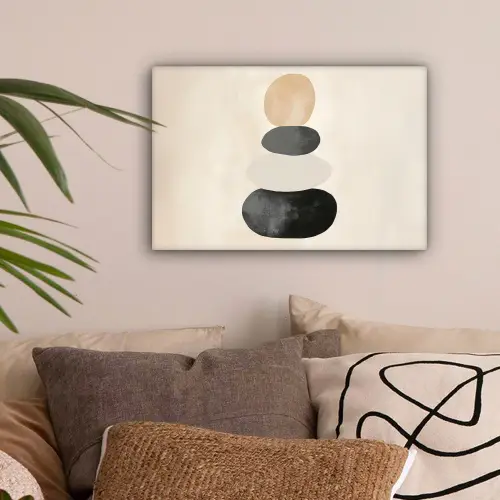 Japandi - Wabi sabi - Beige canvas 2cm klein -sfeer1