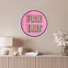 Tekst - Bold - Roze Fotolijst rond zonder passe partout klein -sfeer3