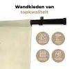 Illustratie - Zwart - Roos Wandkleed katoen klein -sfeer2