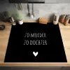 Spreuken - Zo moeder zo dochter - Dochter - Mama - Quotes Inductie beschermer vinyl 3mm middel -sfeer5