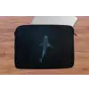 Oceaan - Walvishaai - Donkerblauw - Vlekken laptophoes neopreen klein -tafel