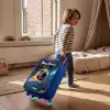 Neon - Net - Voetbal - Kleurrijk Kinderkoffer - Blauw klein -sfeer1