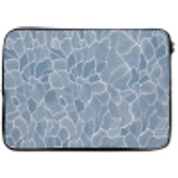 Abstract - Blauw - Bladeren laptophoes neopreen klein -zkaufland3dotto