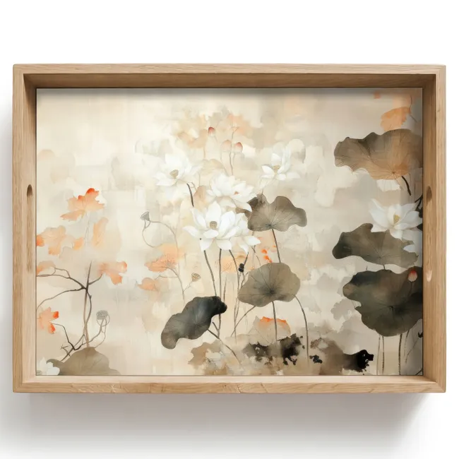 Tray - Flowers - Japandi - Wabi sabi