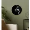 Vrouw - Wijn - Jurk Wandcirkel plexiglas klein -sfeer3