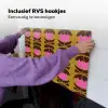 Abstract - Bloemen - Roze Inductie beschemer met haakjes klein 777 -ky-ophangen-nl