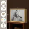 Vrouw - Masker - Wijn - Sigaret Light Box met batterij (Wandlamp) middel -USP_websiteoverzichtNL