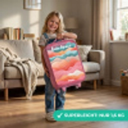 Golven - Kleurrijk - Abstract Kinderkoffer - Roze klein -sfeer2_DE