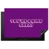 You're doing great - Paars - Bubble letters Inductie beschermer vinyl 3mm klein -3d