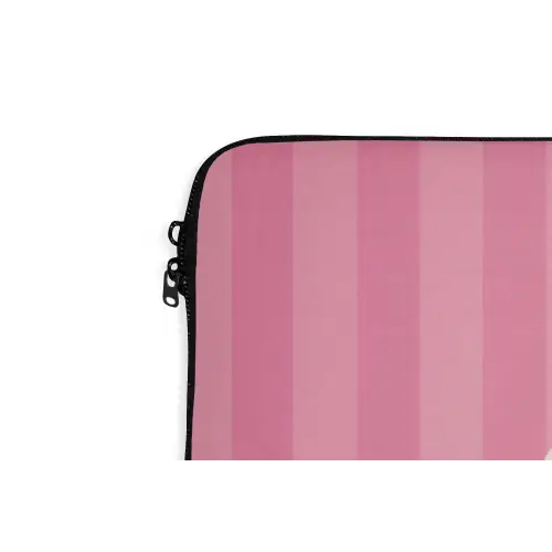 Gestreept - Roze - Chéri laptophoes neopreen klein -detail