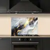 Kunst - Goud - Luxe - Abstract - Modern keuken achterwand spatscherm klein -sfeer1