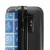 Blauwe zomer print NBS - Handbagage koffer - Volwassenen Unisex middel -slot