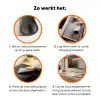 Cirkel - Abstract - Roze Inductie beschermer vinyl 3mm klein -zzzzzzz-td-werking
