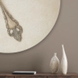 Beige - Vintage - Bestek Akoestische PET Vilt - Rond klein -sfeer5_closeup