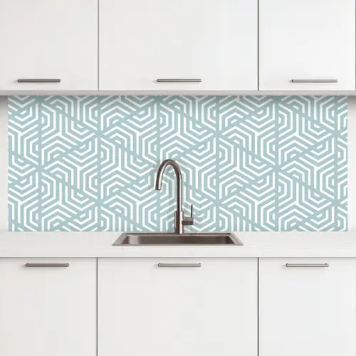 Design - Geometrie - Patroon - Driehoek keuken achterwand 2 middel 871 -3d