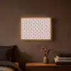 Retro - Ruit - Hartjes - Patroon Light Box met batterij (Wandlamp) middel 907 -sfeer4