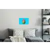 Drakenfruit - Blauw - Levendig Muursticker klein -slaapkamer