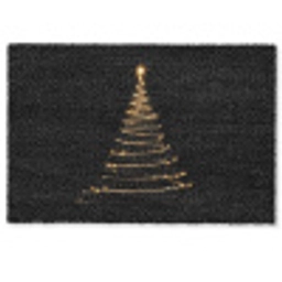 Magisch - Kerstboom - Lichtspiralen - Zwart Deurmat klein -zkaufland3d
