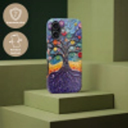 Levensboom - Mozaïek - Bloemen - Kleurrijk - Vrolijk Toughcase MagSafe Apple iPhone 17 klein -USP_PrintM_NL