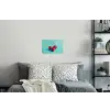 Kersen - Rood - Drie - Geverfd Muursticker klein -slaapkamer