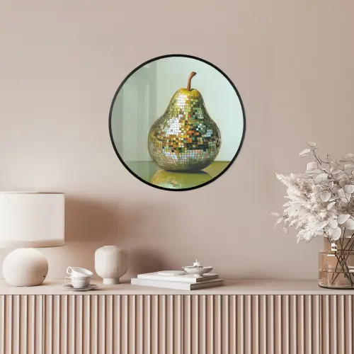 Fruit - Disco - Art - Glitter Fotolijst rond zonder passe partout klein -sfeer3