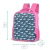 Klein - Oceaan - Golven - Blauw Kinderrugzak - Roze middel 863 -productfoto_formaten