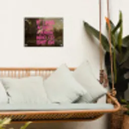 Klassiek - Humor - Roze tuinposter los doek klein -sfeer7
