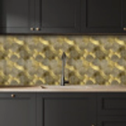 Modern - Geometrisch - Goud keuken achterwand 2 middel 871 -sfeer1