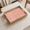 Terrazzo -  Patroon - Kleurrijk - Roze - Blauw Dienblad Rechthoek middel 911 -sfeer1